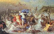 Frans Francken II Der Triumphzug von Neptun und Amphitrite oil on canvas